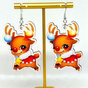 Christmas Reindeer Earrings